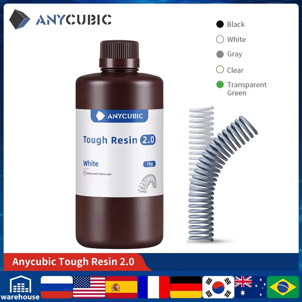 3D Printing House Machine - ANYCUBIC Resina flessibile resistente 2.0 405nm