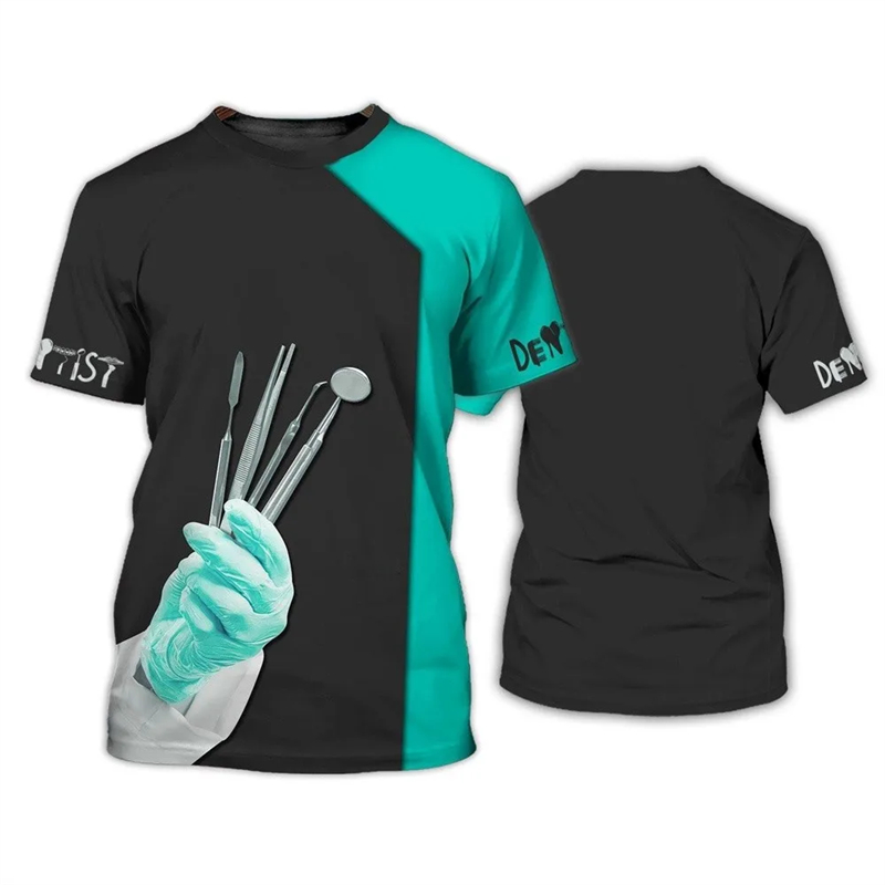 3D Printing Tooth - 2024 Men's T-shirt Tooth 3d Print