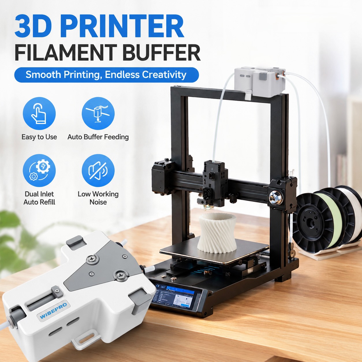 Pla Filament 1.75Mm - Filamento per Stampante 3D WISEPRO Tangent