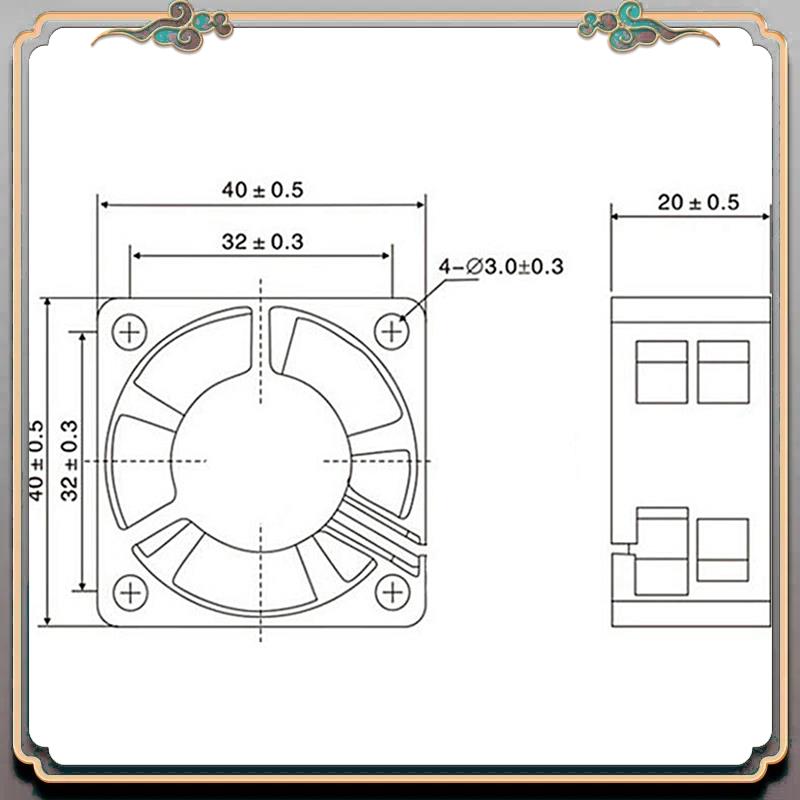 Durevole 3X Parte 3D della sta - Cooling Fan 40Mm 3D recensione e prezzo
