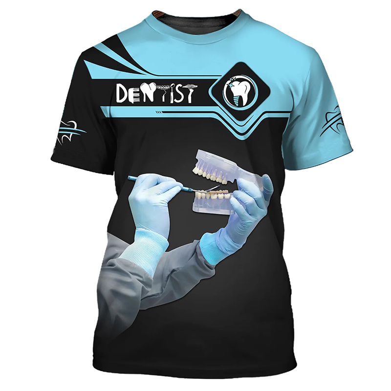 T-shirt da uomo 2026 con stamp - 3D Printing Tooth recensione e prezzo