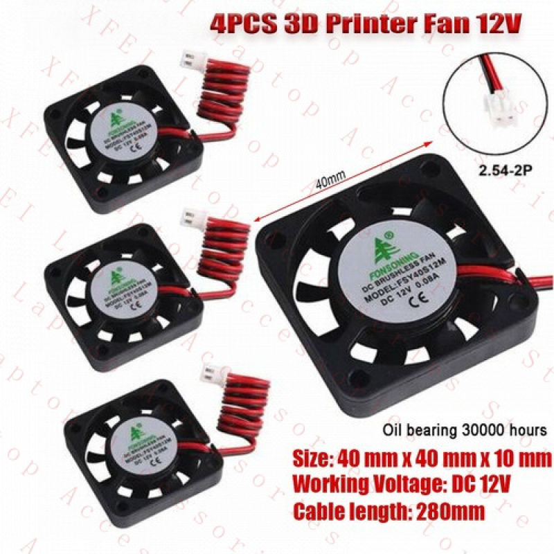 F 4X 12V Stampante 3D per lapt - Cooling Fan 40Mm 3D recensione e prezzo