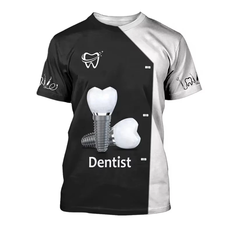 Nuova T-shirt da uomo 2026 con - 3D Printing Tooth recensione e prezzo