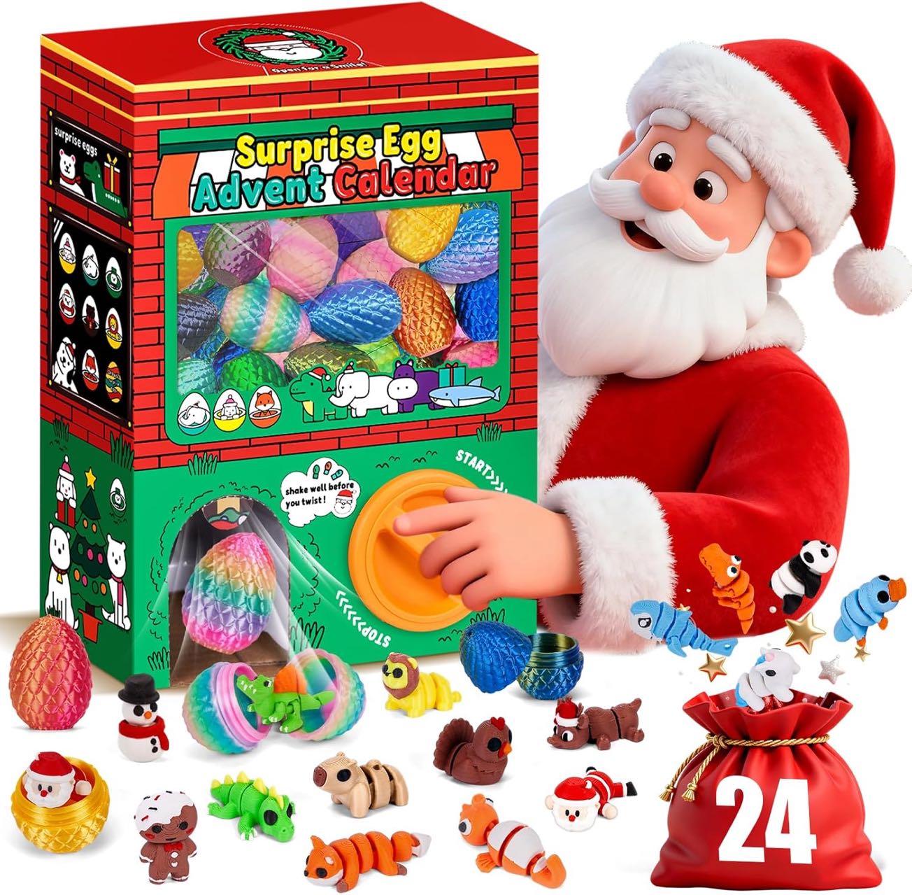 24 Pezzi Uova Sorpresa Stampat - 3D Printing Toys recensione e prezzo