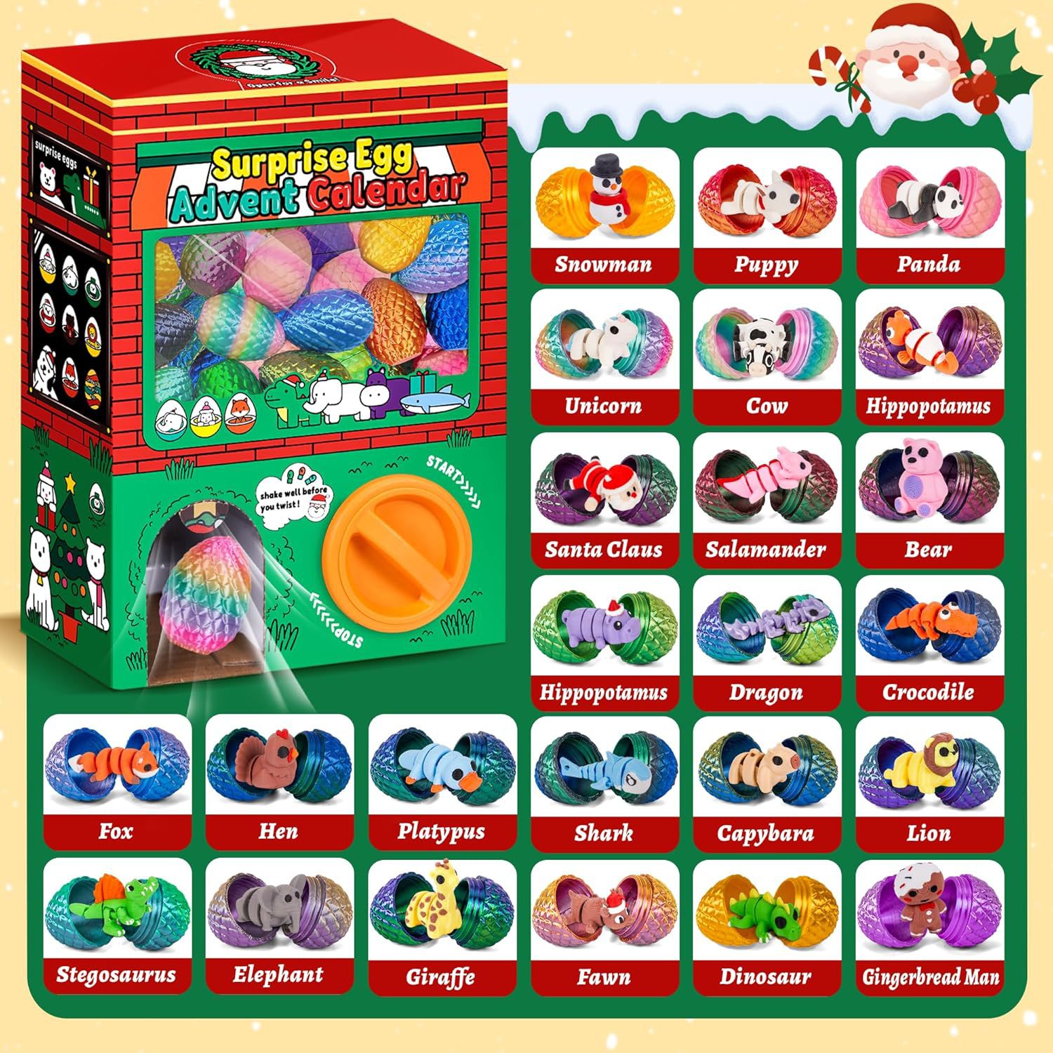24 Pezzi Uova Sorpresa Stampat - 3D Printing Toys recensione e prezzo