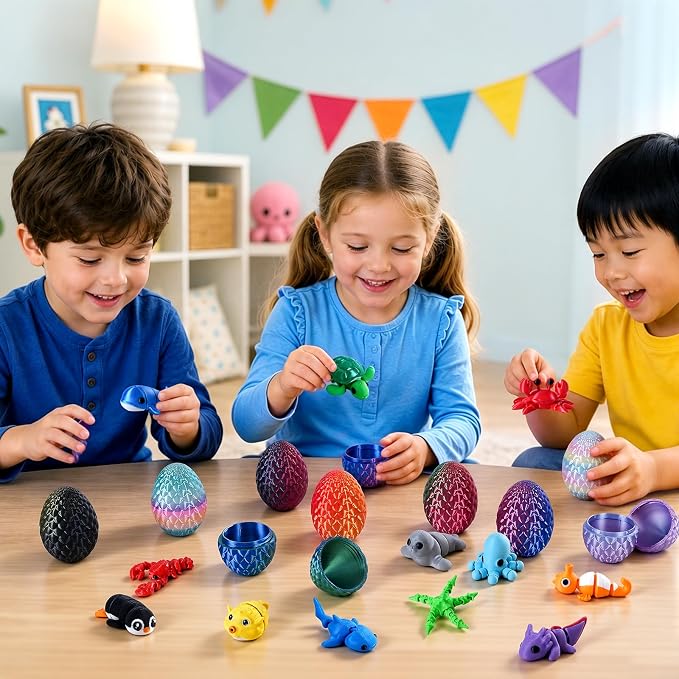 24 Pezzi Uova Sorpresa Stampat - 3D Printing Toys recensione e prezzo